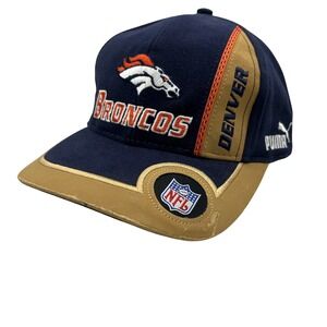 Puma Denver Broncos Hat Cap Strap Back Blue NFL Logo‎ Unisex One Size